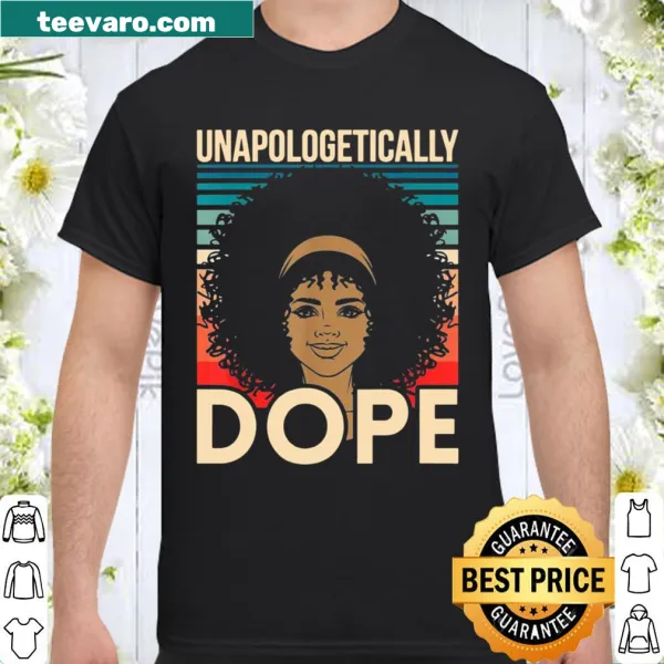 Bold shirt celebrating Black history and culture with a proud statement.