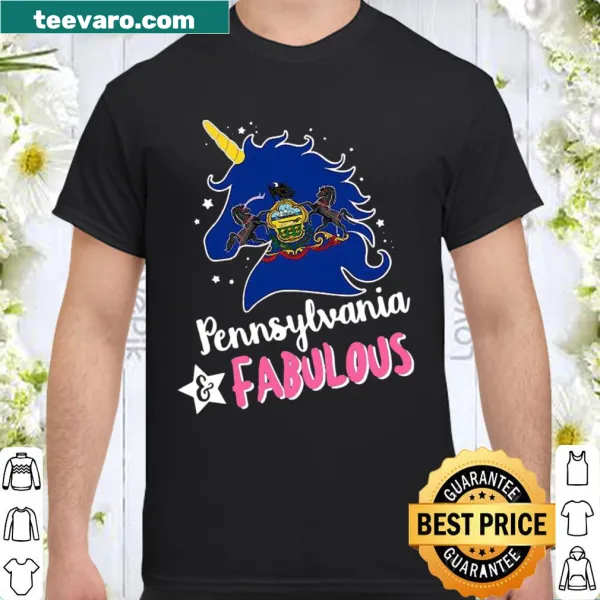 Fabulous unicorn shirt celebrating Pennsylvania