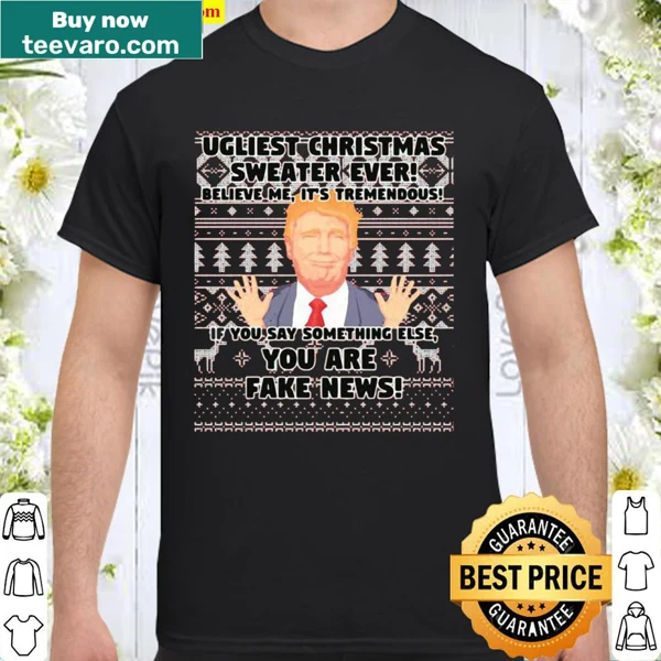 Edgy Christmas shirt with a humorous political slogan