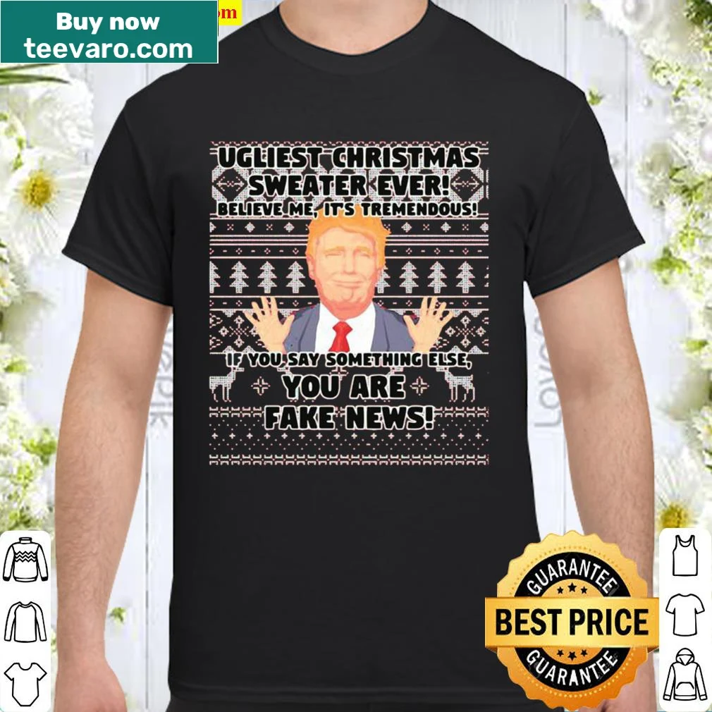 Edgy Christmas shirt with a humorous political slogan