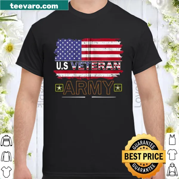 Humorous shirt for US Army veterans featuring cartoon graphics.