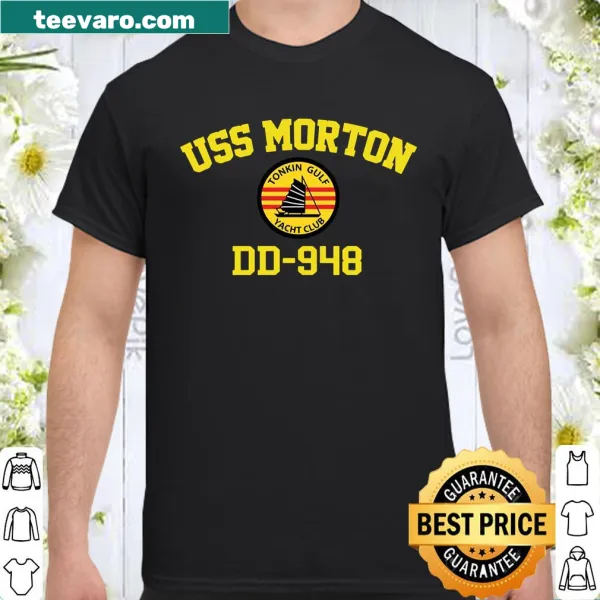 Vintage style U.S.S. Morton Dd-948 shirt with nautical design