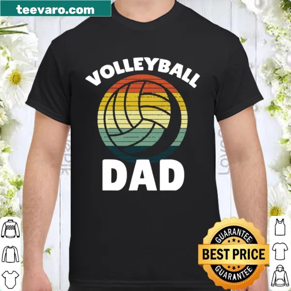 Vintage volleyball dad shirt with supportive text