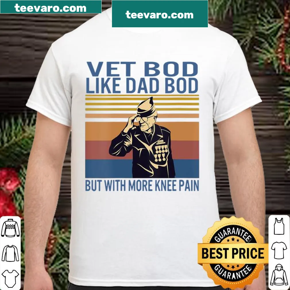Vintage shirt with humorous text about being a veteran dad