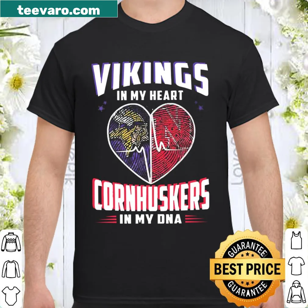 Shirt expressing pride in Vikings and Cornhuskers teams
