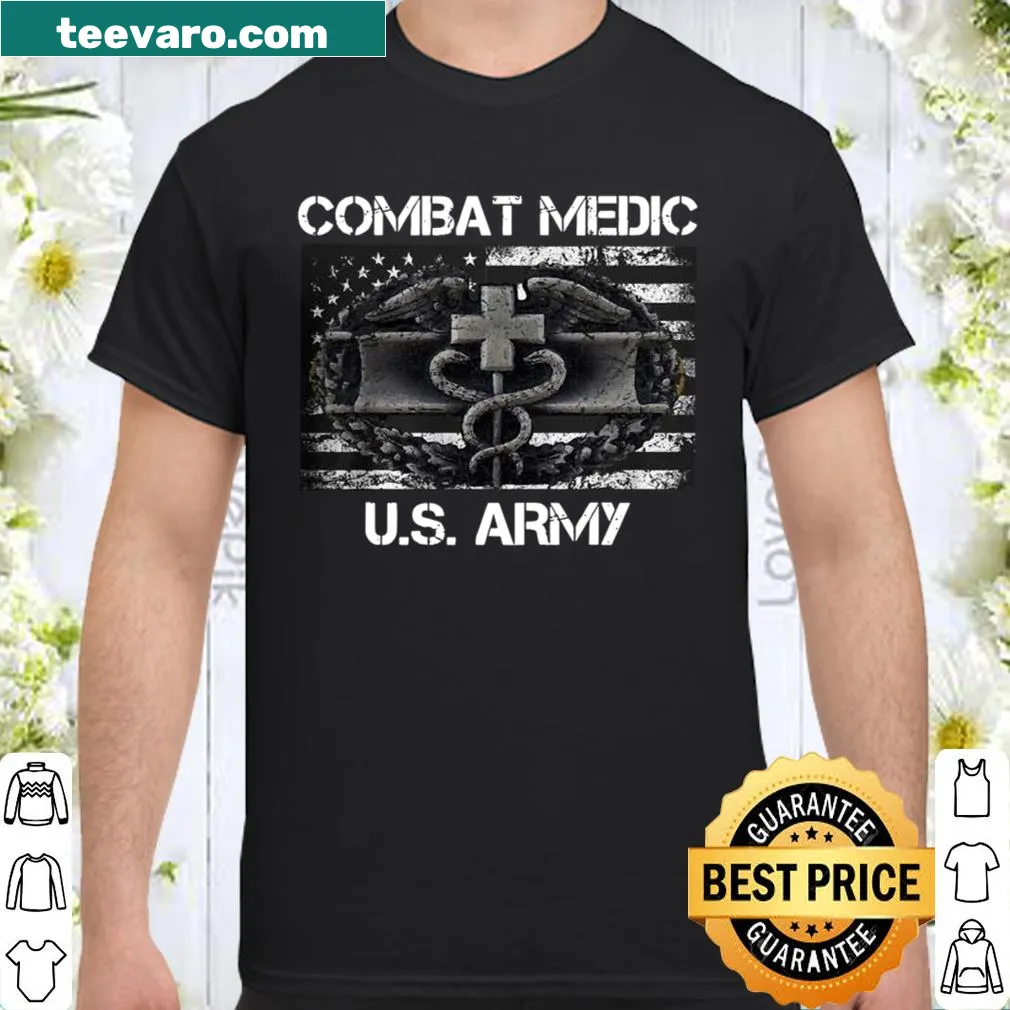 Vintage-style Army medic veteran shirt honoring service