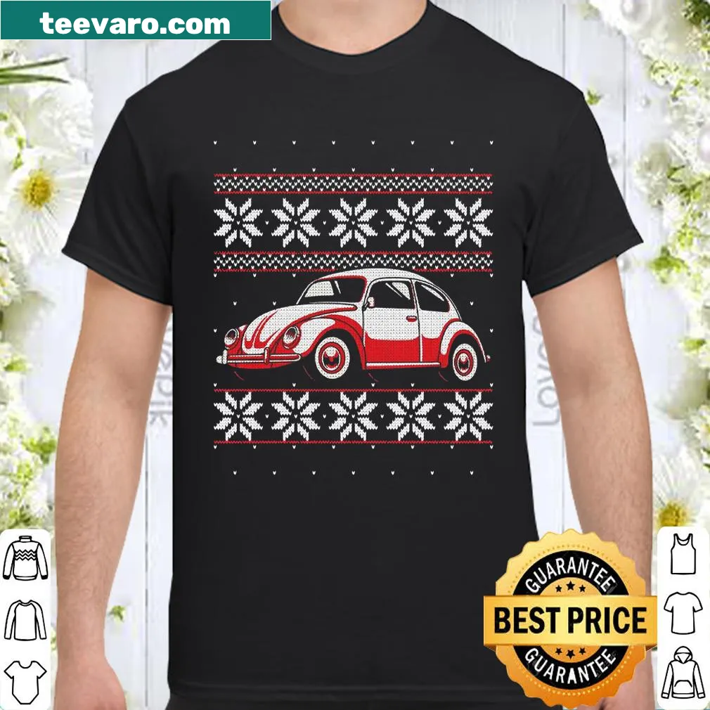 Vintage Beetle graphic shirt in Christmas style