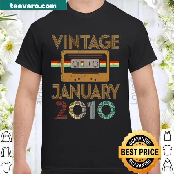 Vintage birthday shirt for January 2010 kids