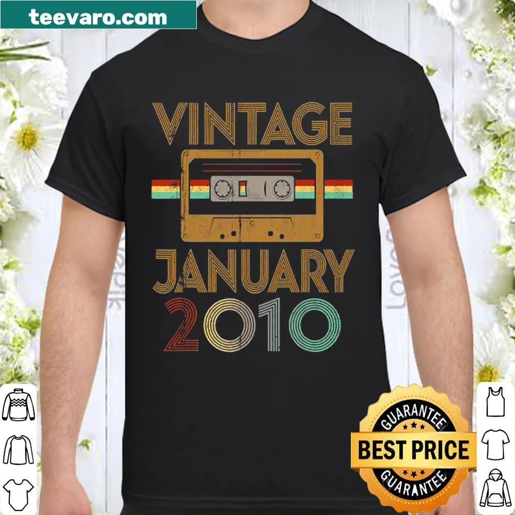 Vintage birthday shirt for January 2010 kids