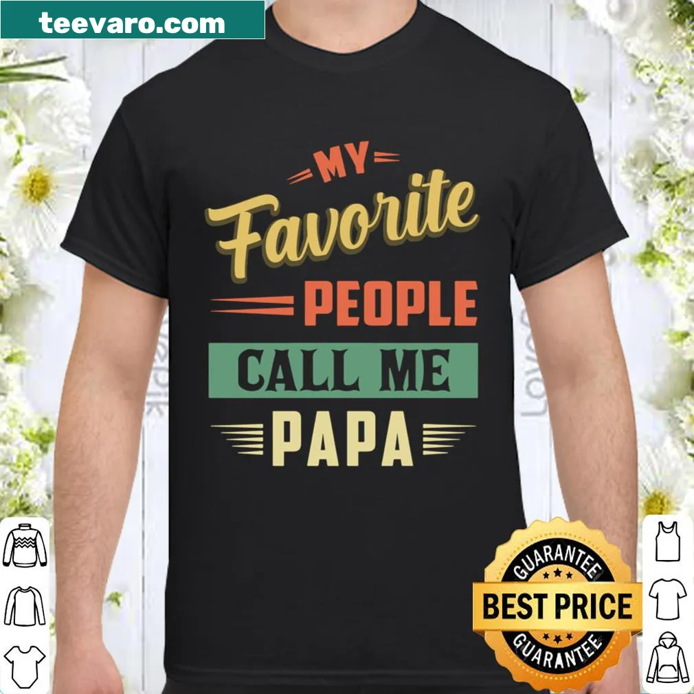 Funny vintage Papa shirt with humorous typography