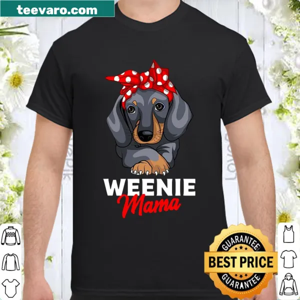 Cartoon dachshund design on a shirt for dog lovers