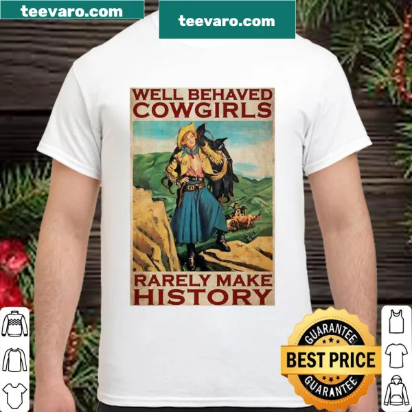 Inspirational shirt with text about girls making history