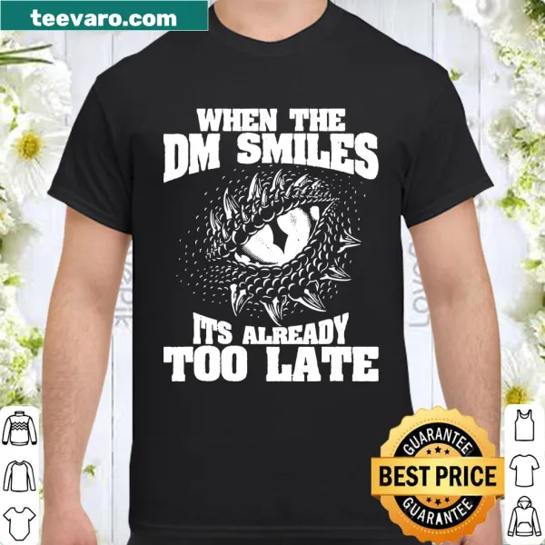 Funny RPG shirt featuring a Dungeon Master's eye graphic