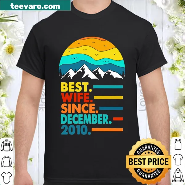 Sentimental anniversary shirt for wives celebrating 10 years