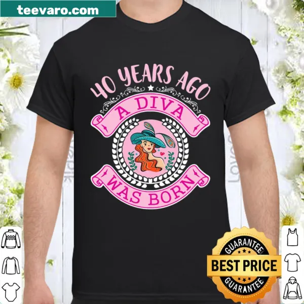 Playful birthday shirt for women celebrating 40th