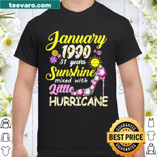 Birthday shirt for January girls born in 1990
