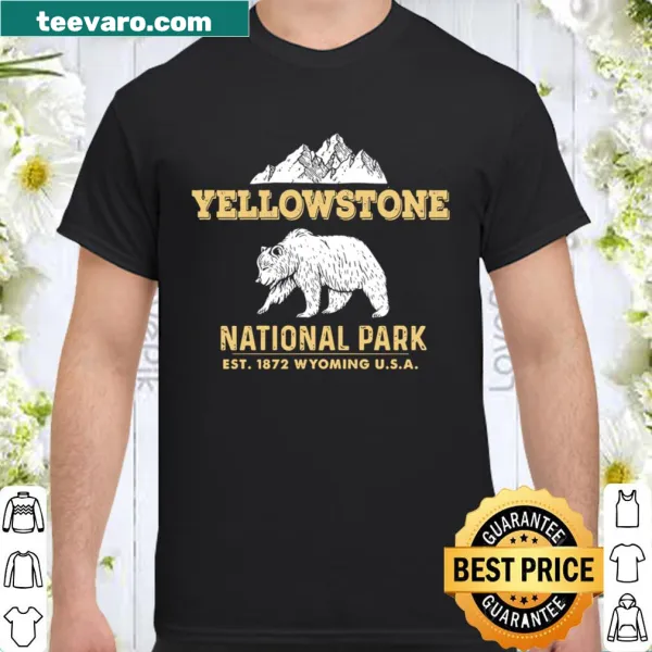Grizzly bear illustration representing Yellowstone National Park
