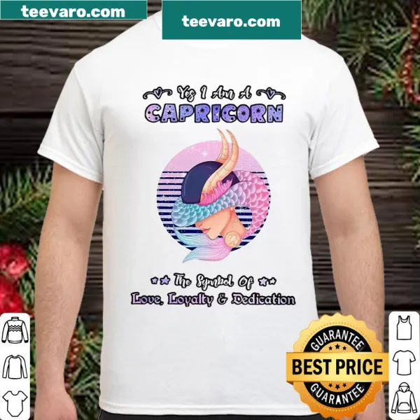 Capricorn shirt with the text 'Yes I Am A Capricorn'.