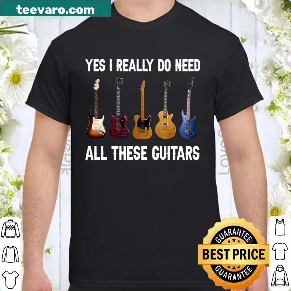 Guitar lover shirt with humorous text