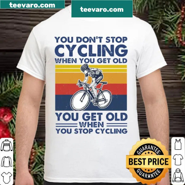 Playful cycling shirt with motivational slogan