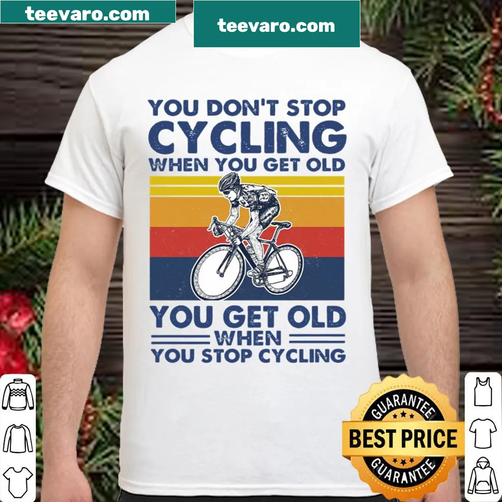 Playful cycling shirt with motivational slogan