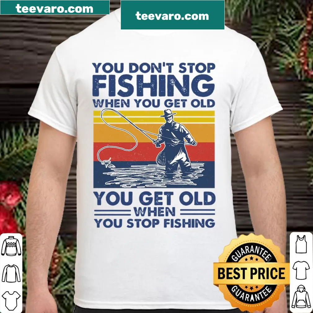 Text graphic stating You Don’t Stop Fishing