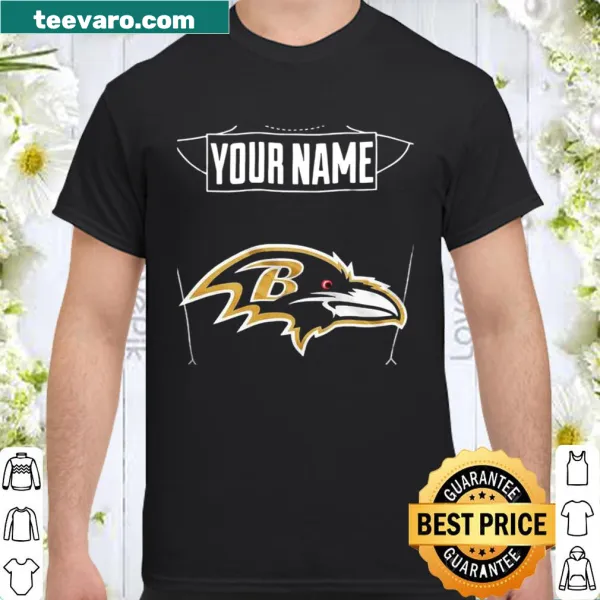 Personalized Baltimore Ravens t-shirt with team emblem