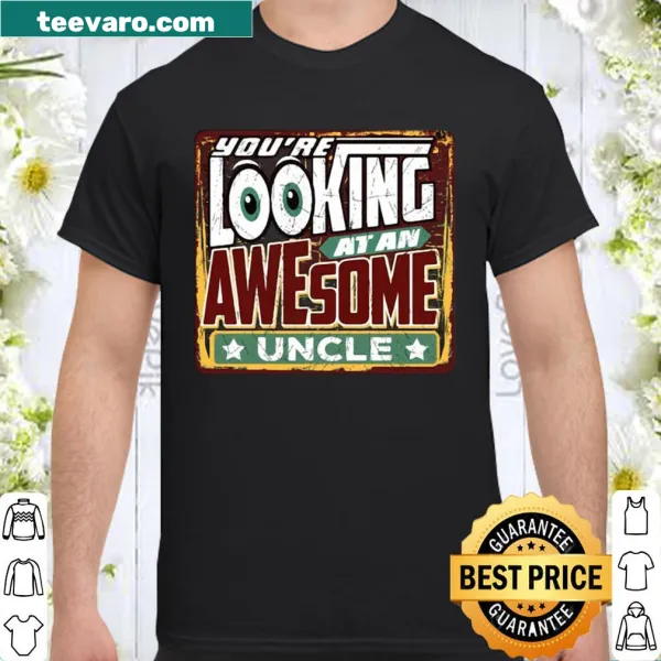 Funny uncle graphic t-shirt with humorous text