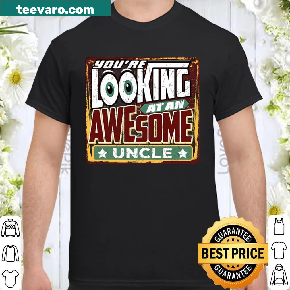 Funny uncle graphic t-shirt with humorous text