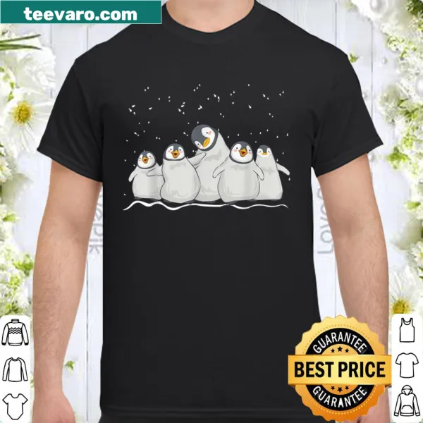 Whimsical penguin graphic shirt for casual wear