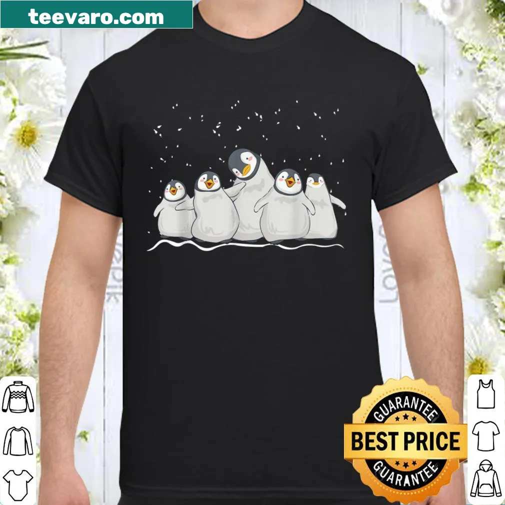 Whimsical penguin graphic shirt for casual wear