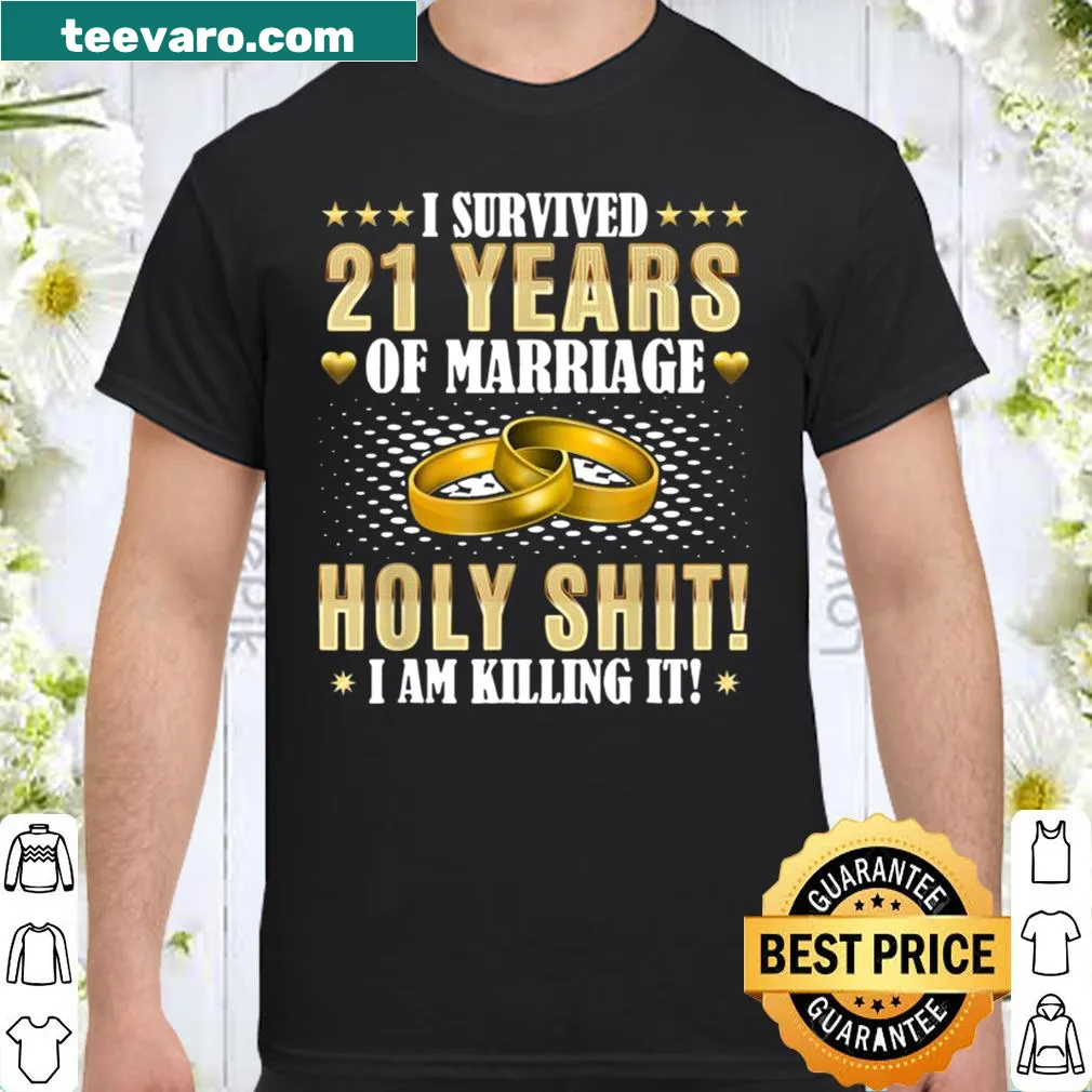 Graphic celebrating 21 years of marriage in a heartwarming design