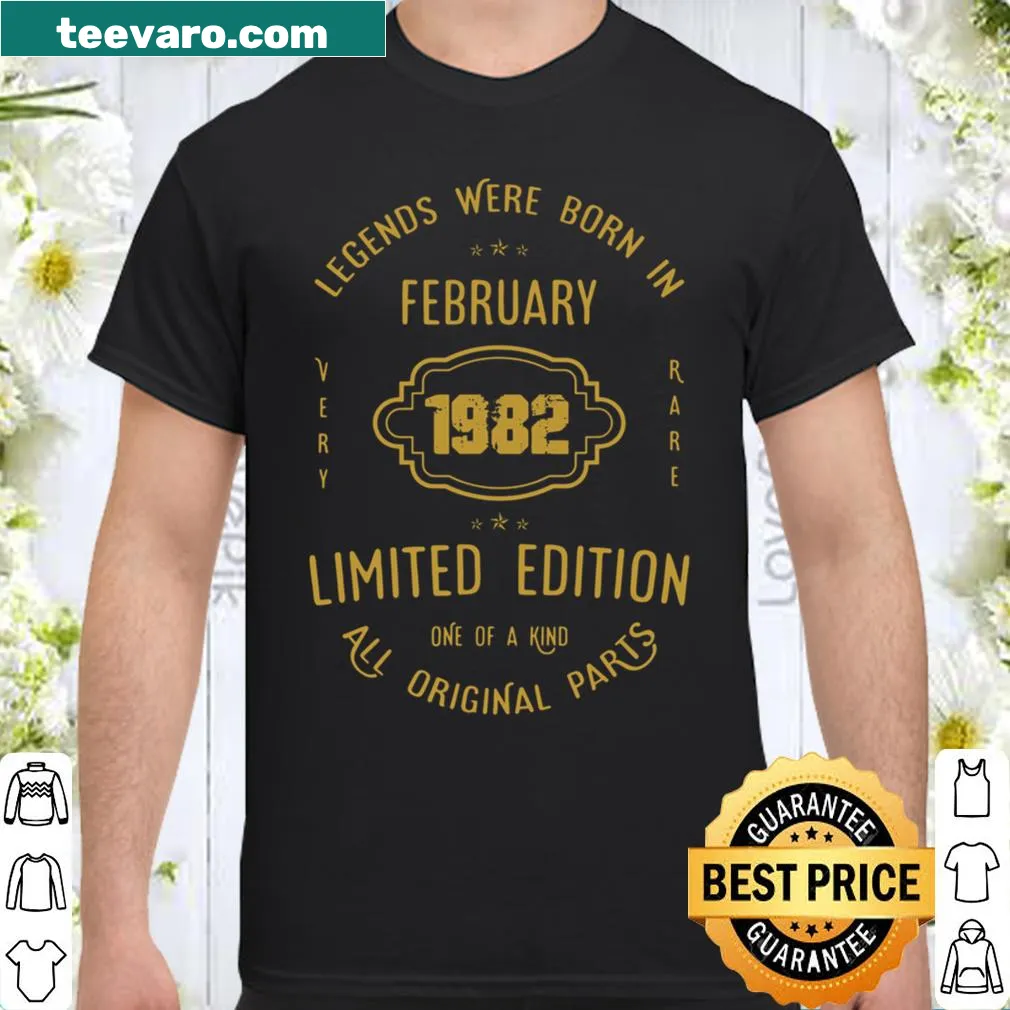 Birthday shirt celebrating February 1982 milestone