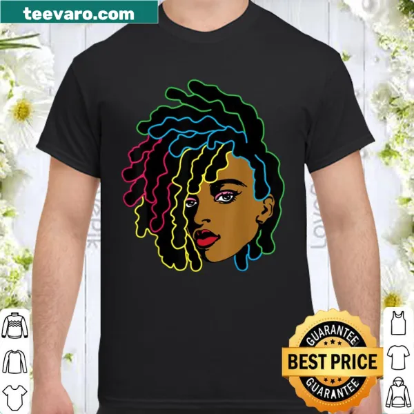 Shirt with text supporting Black Lives Matter and melanin pride