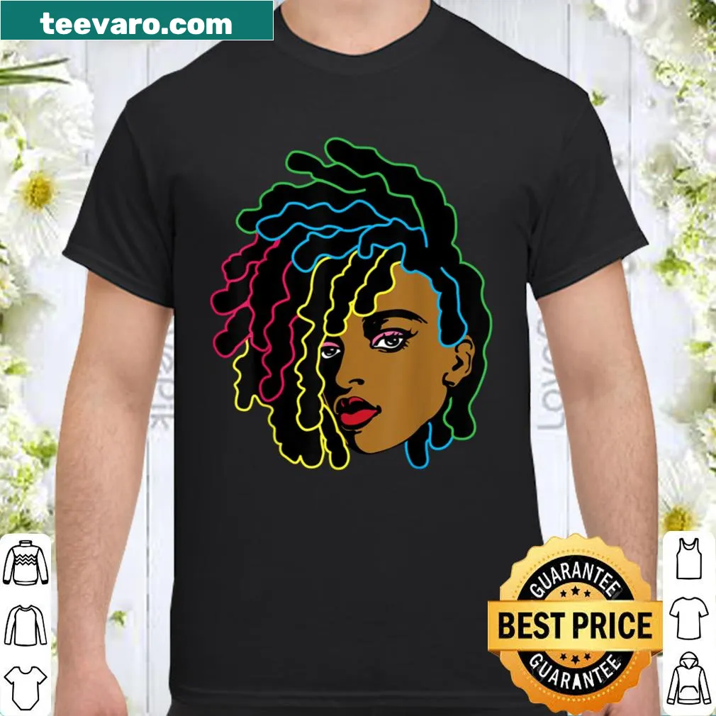 Shirt with text supporting Black Lives Matter and melanin pride