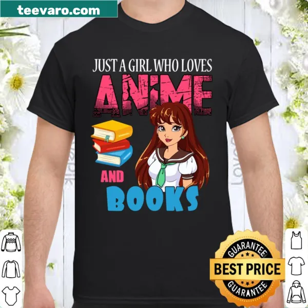 Shirt for anime lovers featuring books and anime characters