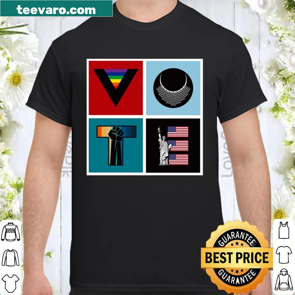 Bold shirt with anti-Trump message and social justice themes