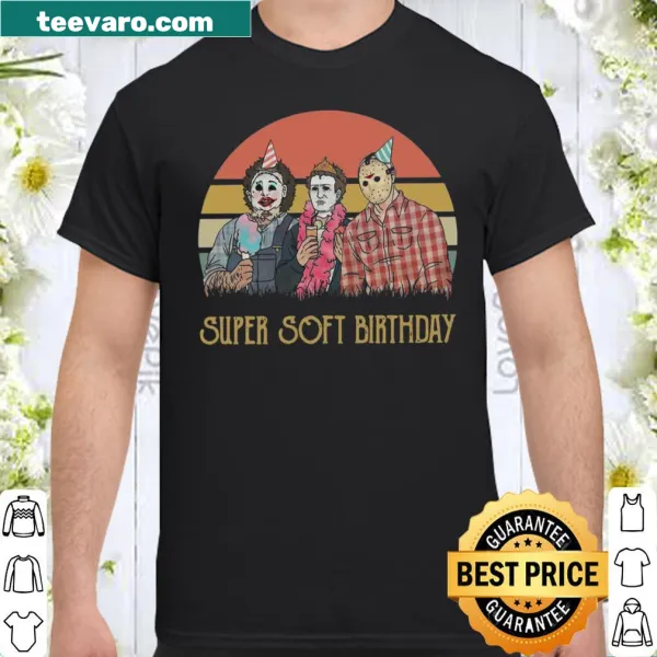 Vintage shirt featuring iconic horror movie characters.