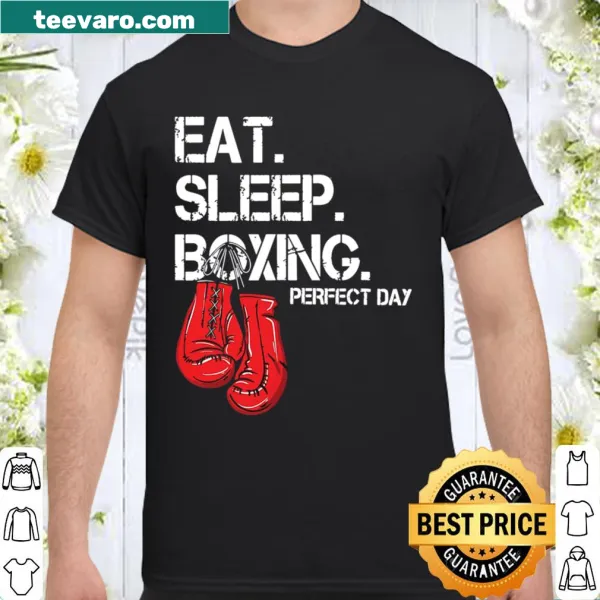 Eat Sleep Boxing motivational shirt design