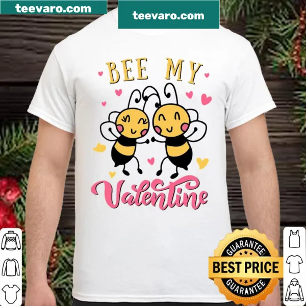 Cute Bee My Valentine shirt with a charming bee graphic.