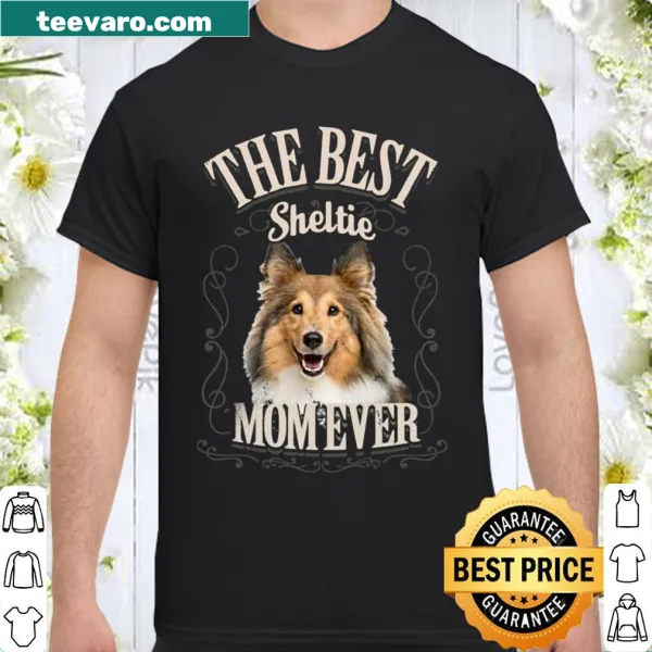 Vintage-style shirt featuring a Shetland Sheepdog and text for dog lovers