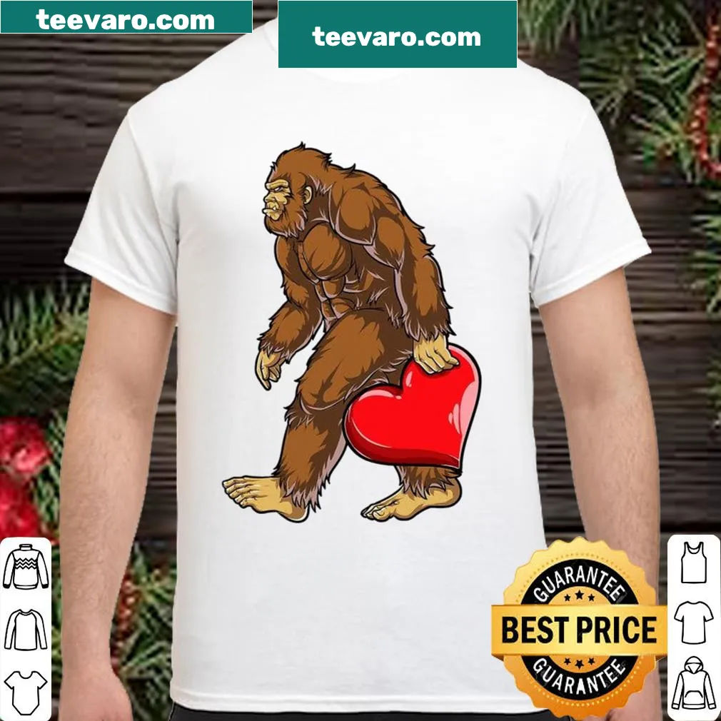 Funny Bigfoot heart design for Valentine's Day