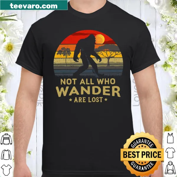 Vintage Bigfoot shirt with retro graphics and a travel quote