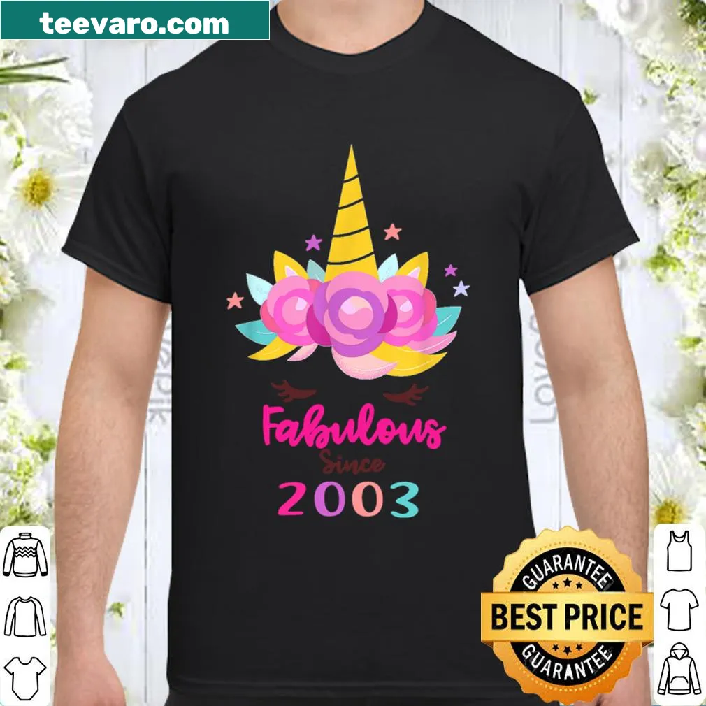 Fabulous unicorn design celebrating a birthday since 2003