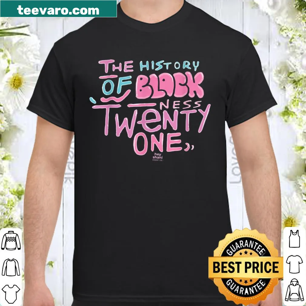 Limited edition shirt with bold typography on Black history