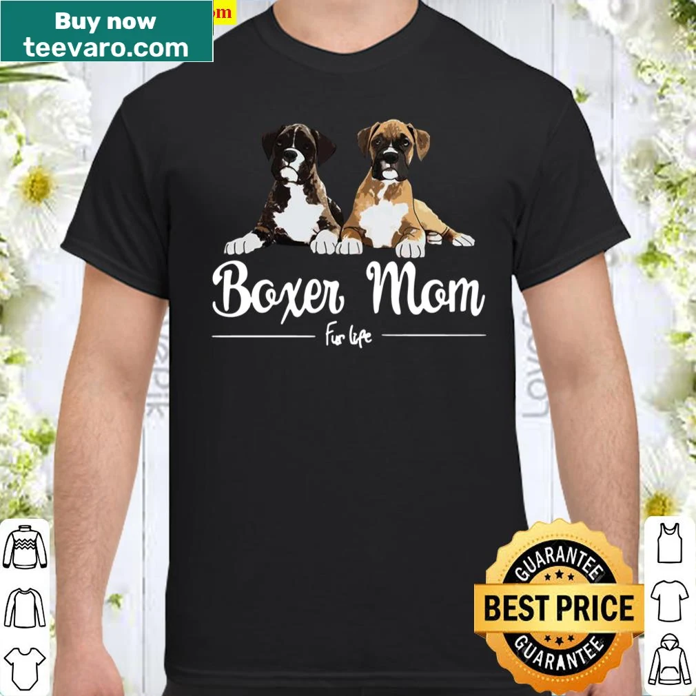 T-shirt for Boxer moms featuring fun graphics