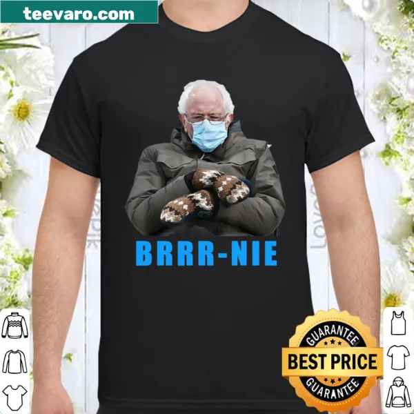 Meme shirt featuring Bernie Sanders in mittens