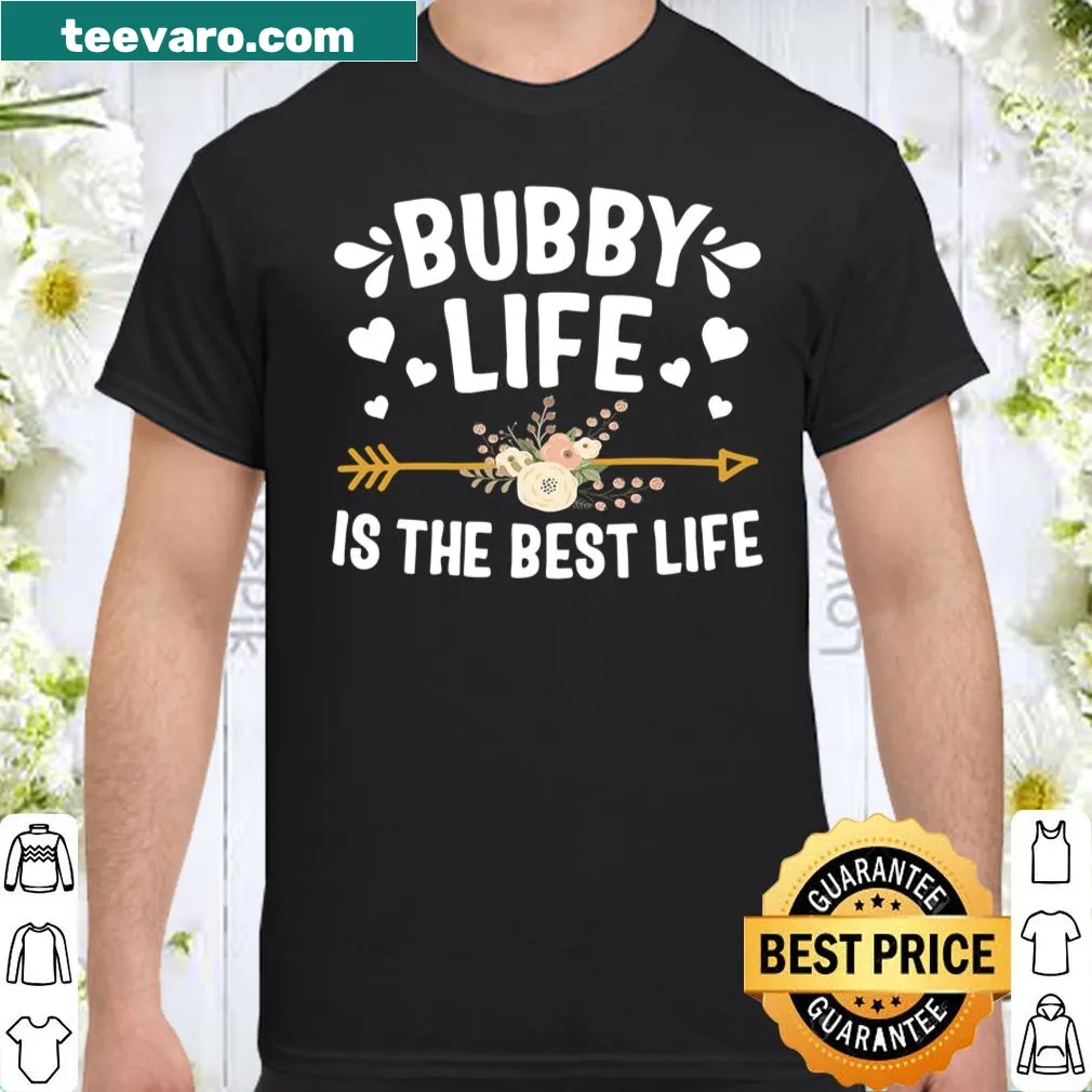 Typography shirt celebrating Bubby Life for mothers
