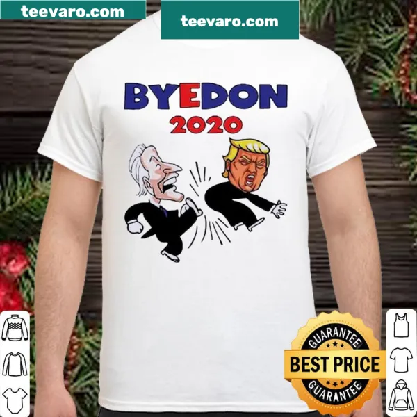 Political humor shirt with 'Bye Don' phrase and Biden-Trump references