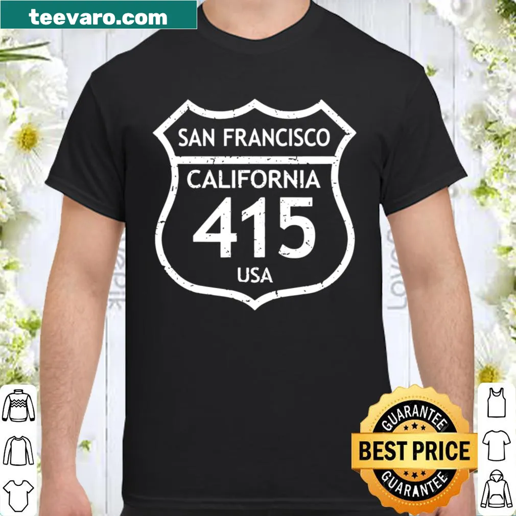 Shirt featuring the area code 415 representing San Francisco